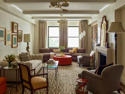  Eclectic Apartment Living Room. Brooklyn Pre-War by Mendelson Group.