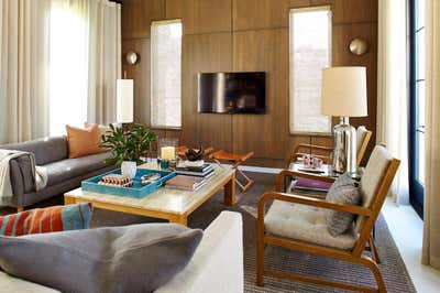  Mid-Century Modern Family Home Living Room. Vero Beach by Dumais ID.