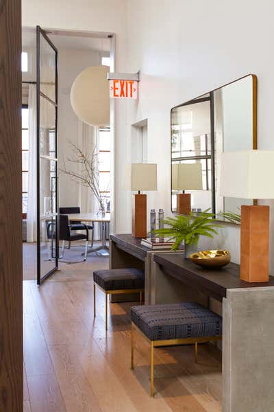  Mid-Century Modern Office Entry and Hall. Fifth Avenue by Dumais ID.