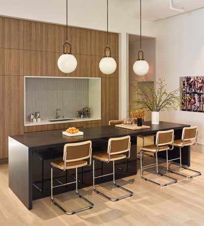  Mid-Century Modern Office Kitchen. Fifth Avenue by Dumais ID.
