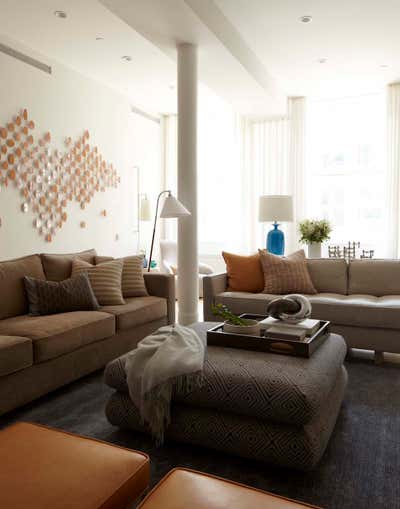  Transitional Apartment Living Room. SoHo Duplex by Dumais ID.