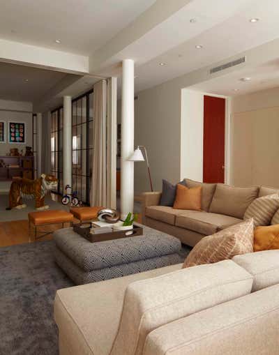  Transitional Apartment Living Room. SoHo Duplex by Dumais ID.