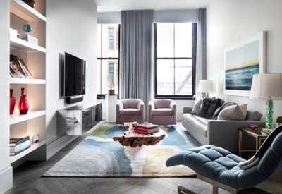  Mid-Century Modern Apartment Living Room. Soho Loft by BA Torrey.