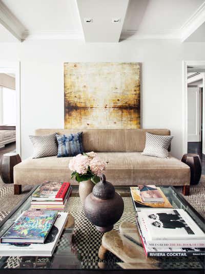  Transitional Apartment Living Room. Central Park West Apartment by BA Torrey.