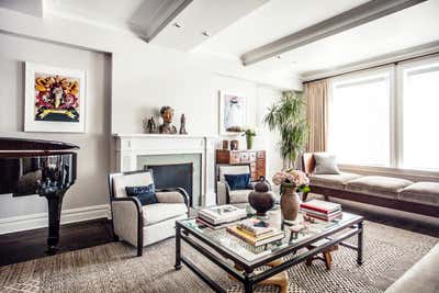  Transitional Apartment Living Room. Central Park West Apartment by BA Torrey.