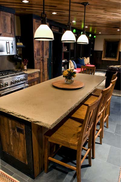  Rustic Vacation Home Kitchen. Cottonwood Cabin by Box Street Design.