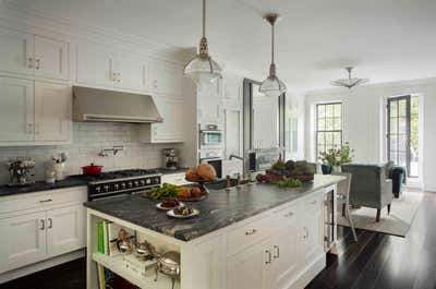  Transitional Family Home Kitchen. Beacon Hill Townhouse by Nina Farmer Interiors.