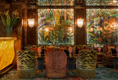  Eclectic Maximalist Mixed Use Bar and Game Room. Annabel's by Martin Brudnizki Design Studio.