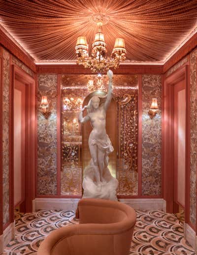  Eclectic Mixed Use Bathroom. Annabel's by Martin Brudnizki Design Studio.