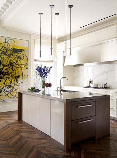  Craftsman Family Home Kitchen. Back Bay Townhouse by Heather Wells Inc.