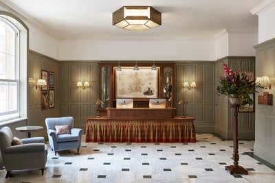  Eclectic Hotel Lobby and Reception. University Arms Cambridge by Martin Brudnizki Design Studio.