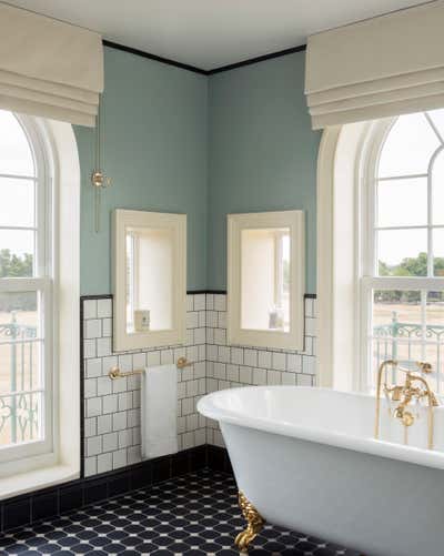  Eclectic Hotel Bathroom. University Arms Cambridge by Martin Brudnizki Design Studio.