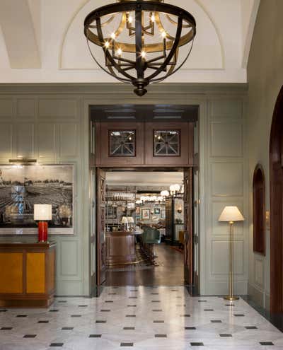  Eclectic Hotel Lobby and Reception. University Arms Cambridge by Martin Brudnizki Design Studio.