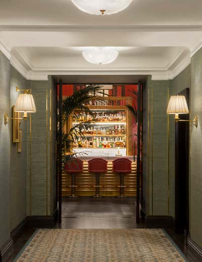  Maximalist Hotel Entry and Hall. The Coral Room by Martin Brudnizki Design Studio.