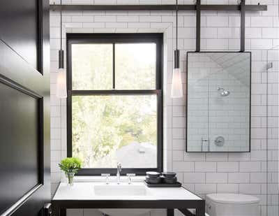  Industrial Family Home Bathroom. Kenwood Carriage House by Martha Dayton Design.