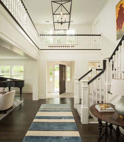  Transitional Family Home Entry and Hall. Cedar Lake Remodel by Martha Dayton Design.