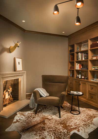  Rustic Office and Study. Cedar Lake Remodel by Martha Dayton Design.