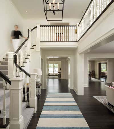  Transitional Family Home Entry and Hall. Cedar Lake Remodel by Martha Dayton Design.