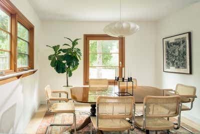 Contemporary Family Home Dining Room. Lake of the Isles Cottage by Martha Dayton Design.