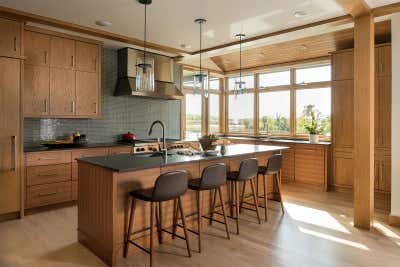  Rustic Country House Kitchen. Northern Minnesota River House by Martha Dayton Design.