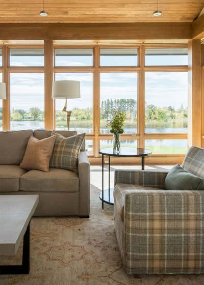  Rustic Country House Living Room. Northern Minnesota River House by Martha Dayton Design.