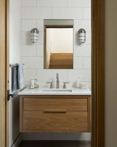 Contemporary Country House Bathroom. Northern Minnesota River House by Martha Dayton Design.