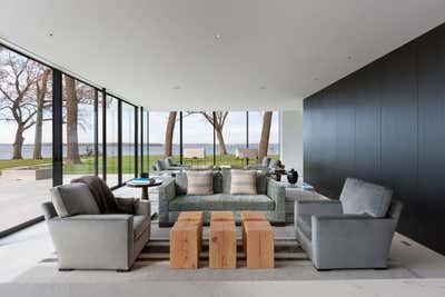  Modern Country House Living Room. Lake Minnetonka Retreat Home by Martha Dayton Design.