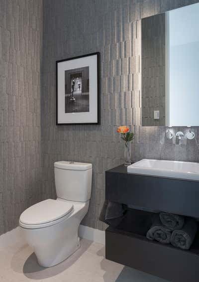 Contemporary Country House Bathroom. Lake Minnetonka Retreat Home by Martha Dayton Design.
