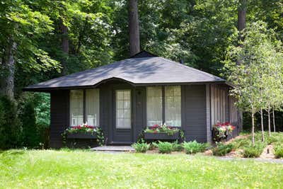 Cottage Country House Exterior. Lake Minnetonka Cottage by Martha Dayton Design.