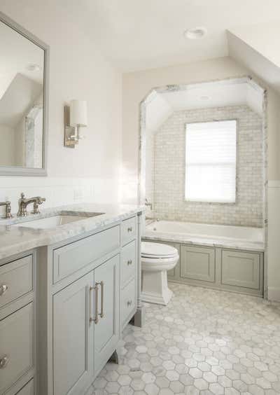  Transitional Family Home Bathroom. Southwest MN Charm by Martha Dayton Design.