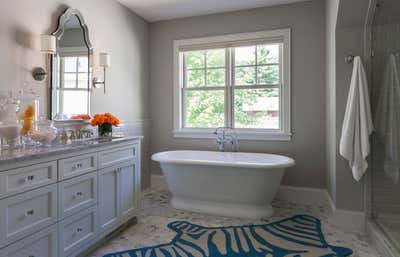  Eclectic Family Home Bathroom. Kenwood Cottage by Martha Dayton Design.