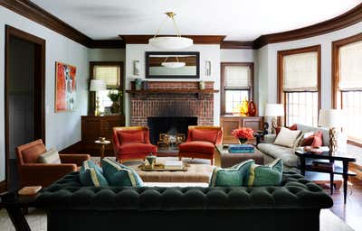  Traditional Family Home Living Room. Historic Shingle Home in Wellesley Hills  by Nina Farmer Interiors.