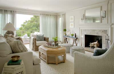  Coastal Transitional Beach House Living Room. Cape Cod Beach House by Nina Farmer Interiors.