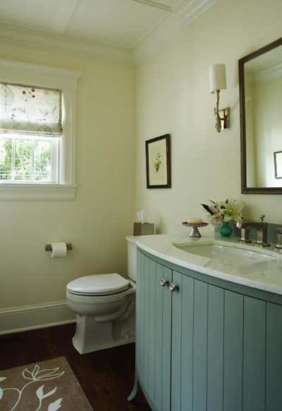  Country Family Home Bathroom. Lake of Isles Restoration by Martha Dayton Design.