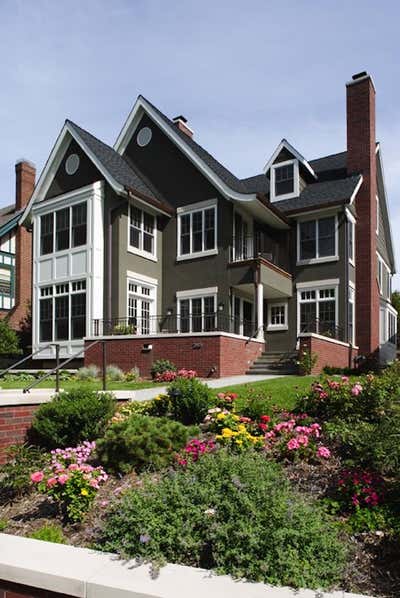  Traditional Family Home Exterior. Lake of Isles Restoration by Martha Dayton Design.
