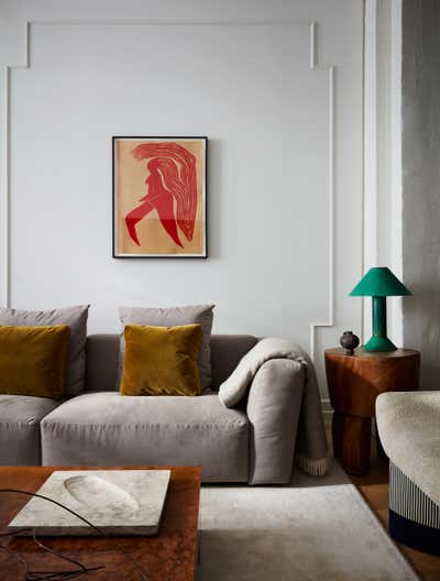  Mid-Century Modern Apartment Living Room. NY Loft by Studio Giancarlo Valle.