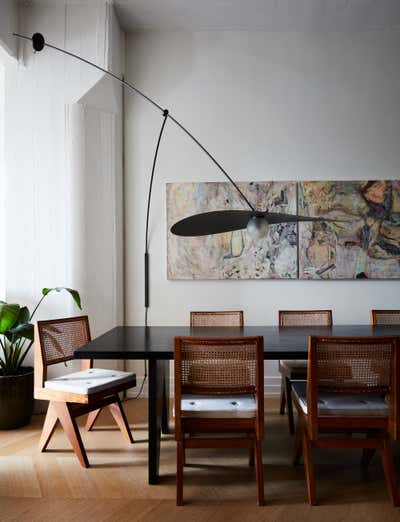 Mid-Century Modern Apartment Dining Room. NY Loft by Studio Giancarlo Valle.