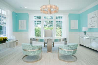 Eclectic Beach House Office and Study. Hamptons Project by LJ Interiors NY.