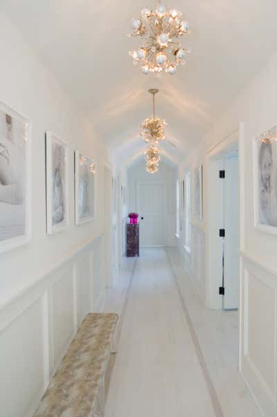 Eclectic Beach House Entry and Hall. Hamptons Project by LJ Interiors NY.