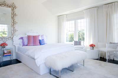  Eclectic Beach House Bedroom. Hamptons Project by LJ Interiors NY.
