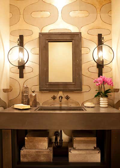  Mid-Century Modern Family Home Bathroom. Soaring Bird by Taylor Borsari Inc..