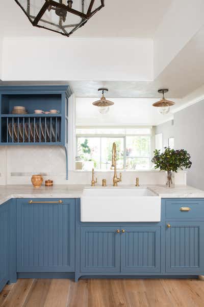  Farmhouse Traditional Vacation Home Kitchen. Marina by Stefani Stein.