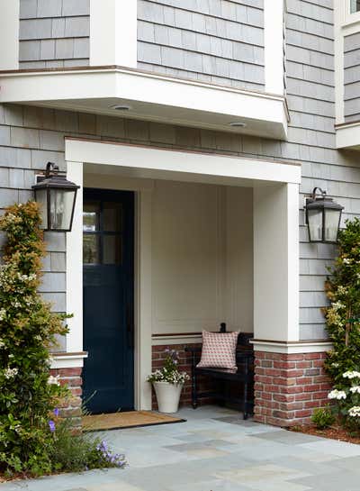  Beach Style Family Home Exterior. East Coast Meets West by Dehn Bloom Design.
