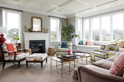  Beach Style Family Home Living Room. East Coast Meets West by Dehn Bloom Design.