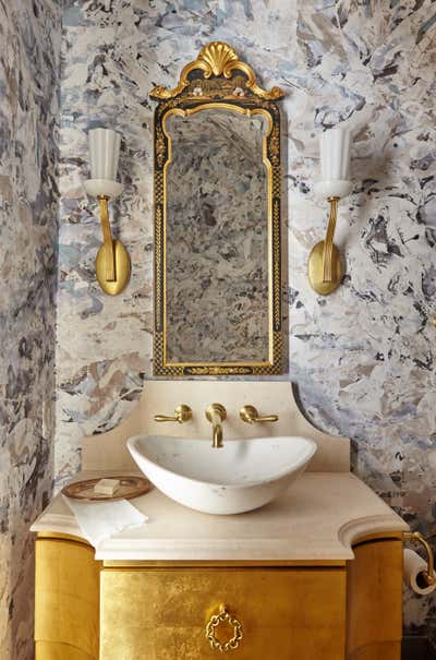  Traditional Family Home Bathroom. In Living Glamour by Aida Interior Designs.
