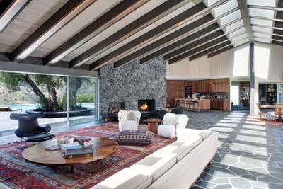  Rustic Family Home Living Room. Benedict Canyon by Mark Haddawy.