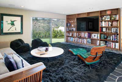  Mid-Century Modern Family Home Living Room. Benedict Canyon by Mark Haddawy.
