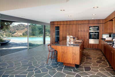  Mid-Century Modern Family Home Kitchen. Benedict Canyon by Mark Haddawy.