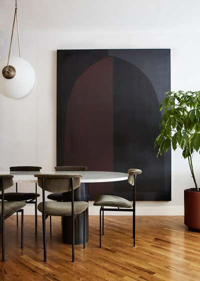  Mid-Century Modern Apartment Dining Room. 20th Street by Tali Roth Designs.