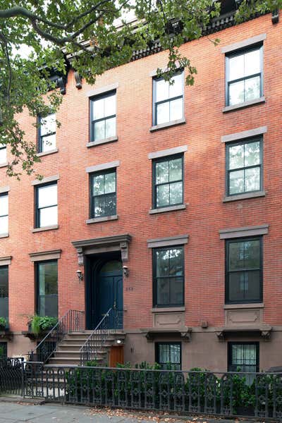 Traditional Exterior. Clinton Street Townhouse by Frederick Tang Architecture.